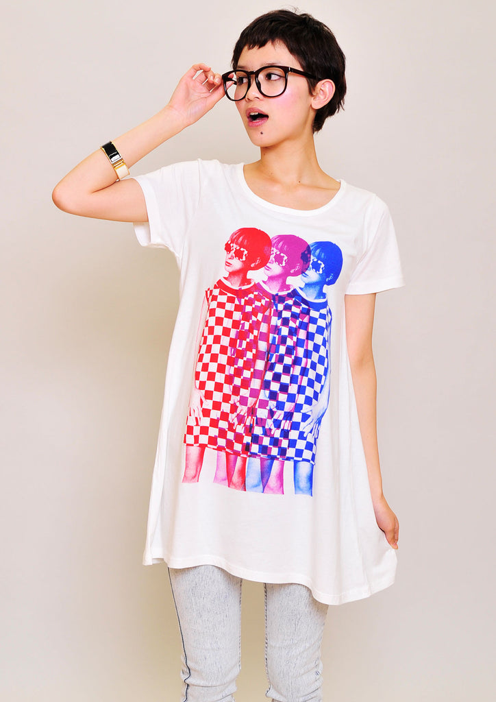 A Line Short Sleeve One-Piece(3 Color Girls)