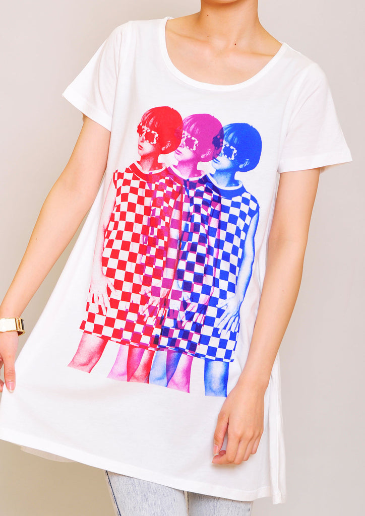 A Line Short Sleeve One-Piece(3 Color Girls)