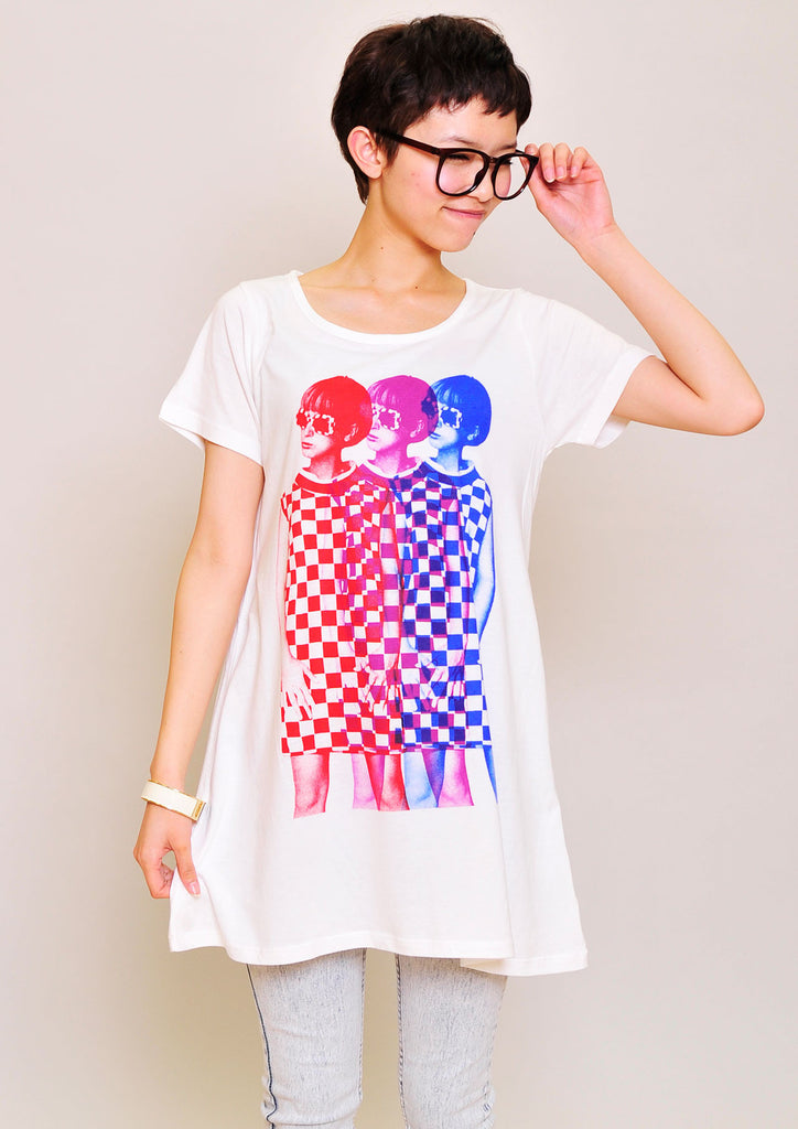 A Line Short Sleeve One-Piece(3 Color Girls)