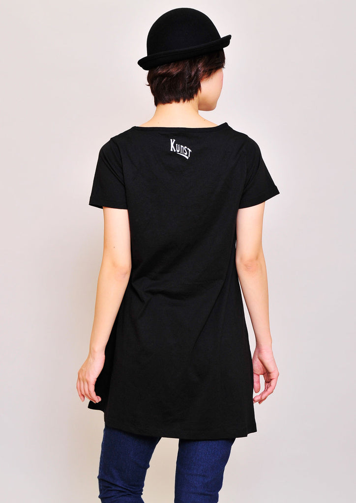 A Line Short Sleeve One-Piece(Art Beat)