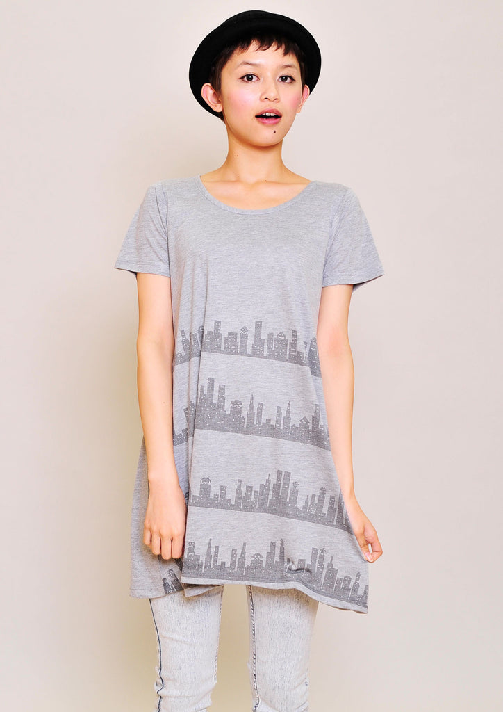 A Line Short Sleeve One-Piece(City Line)