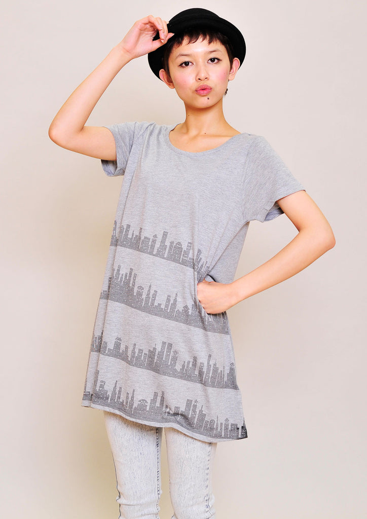 A Line Short Sleeve One-Piece(City Line)