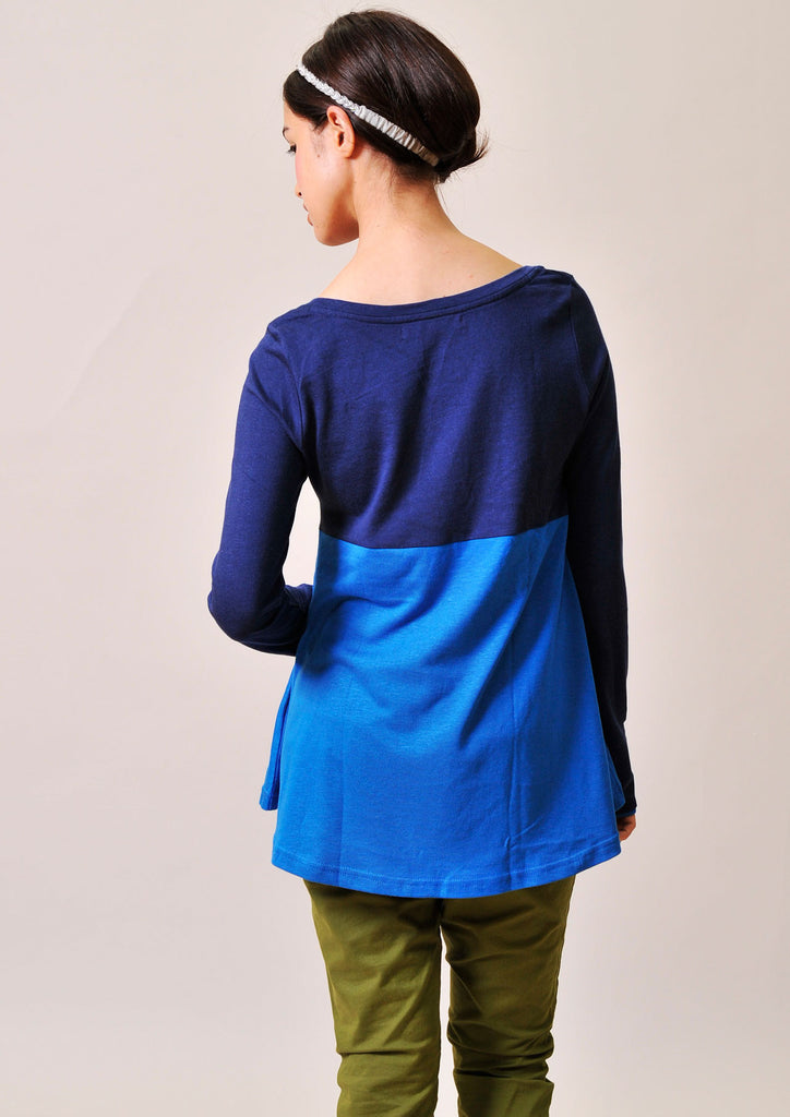A Line Long Sleeve(Navy)