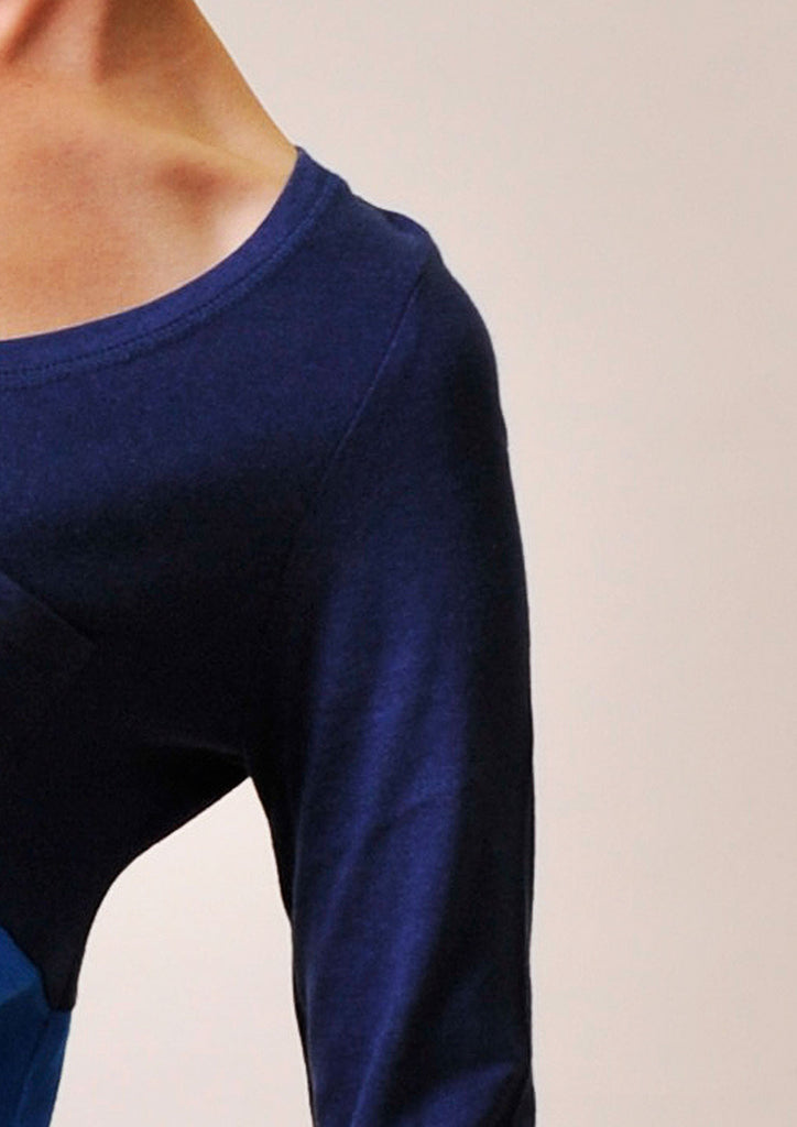 A Line Long Sleeve(Navy)