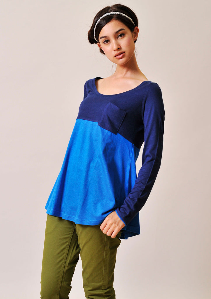 A Line Long Sleeve(Navy)