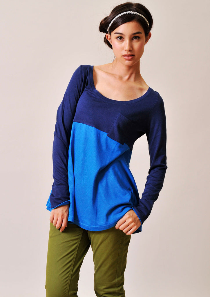 A Line Long Sleeve(Navy)