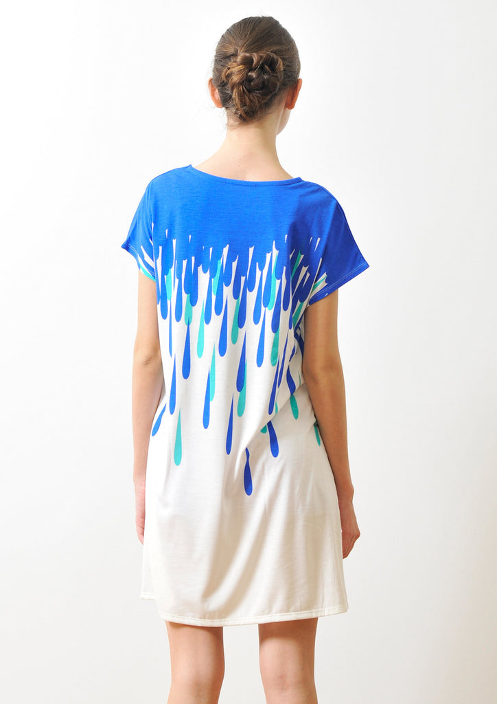 A Line Short Sleeve One-piece B(Waterdrop)