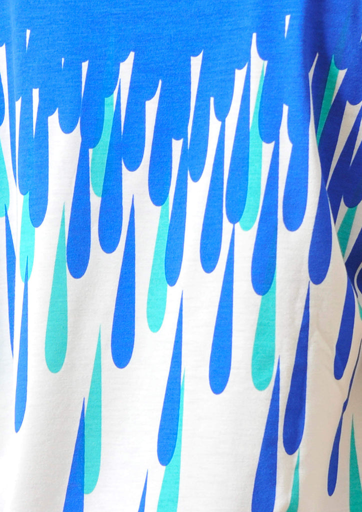 A Line Short Sleeve One-piece B(Waterdrop)