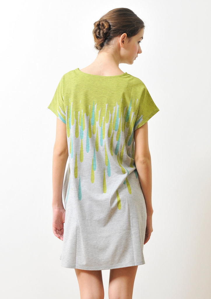 A Line Short Sleeve One-piece B(Waterdrop)