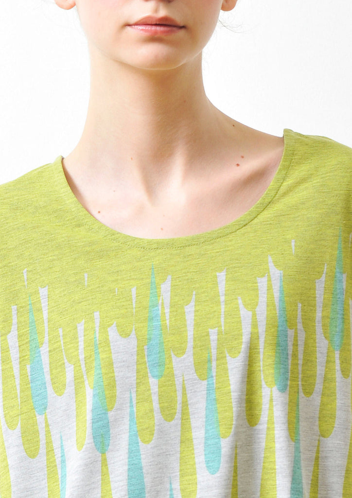 A Line Short Sleeve One-piece B(Waterdrop)
