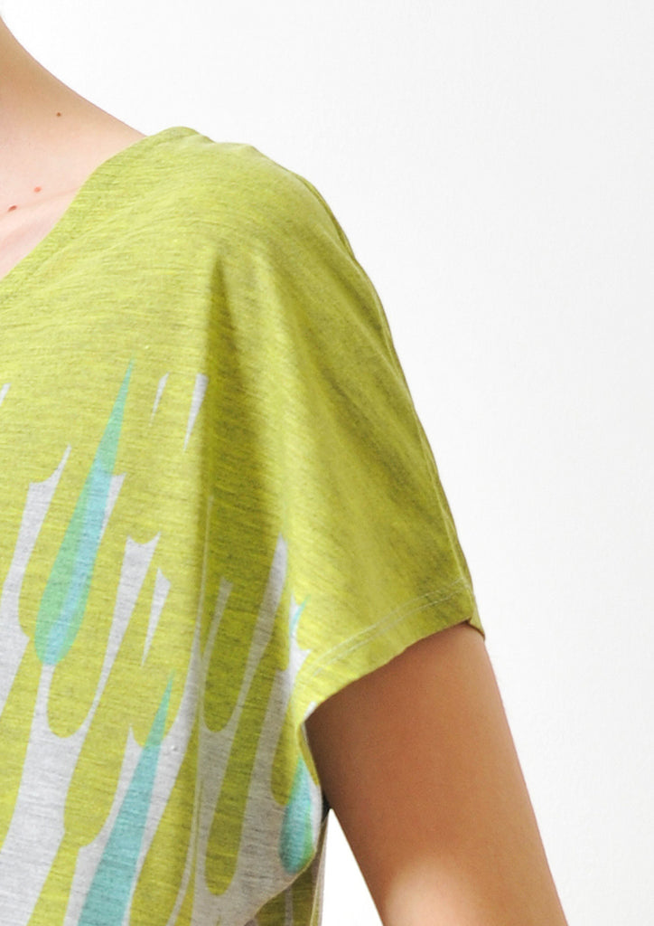 A Line Short Sleeve One-piece B(Waterdrop)
