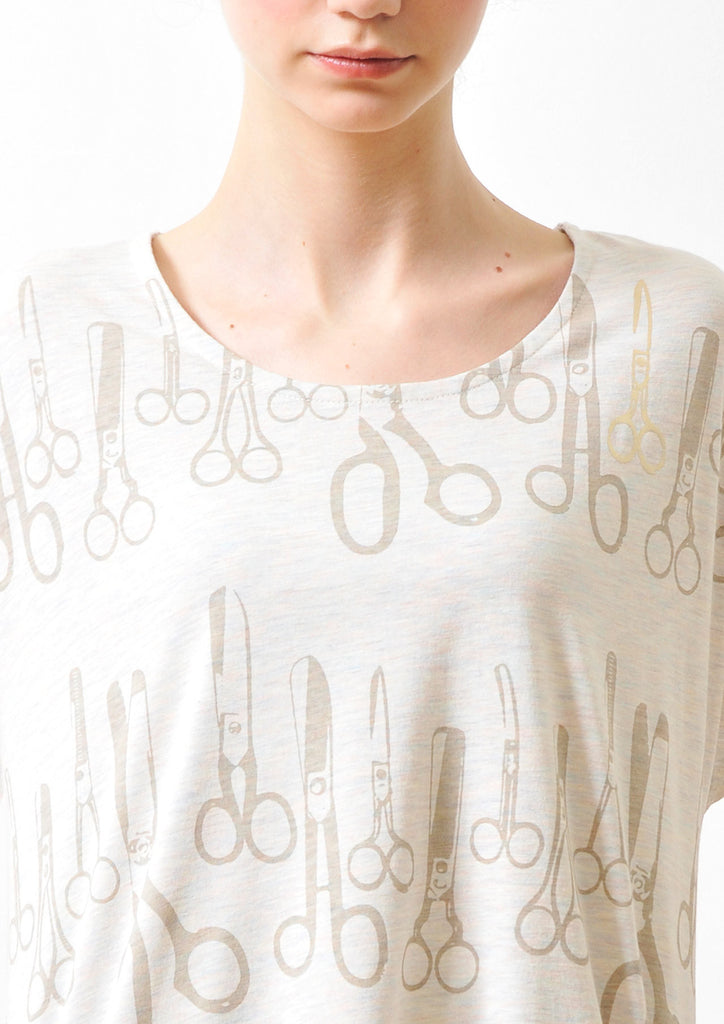 A Line Short Sleeve One-piece B(Scissors Collection)