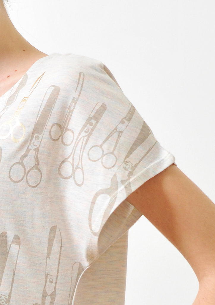 A Line Short Sleeve One-piece B(Scissors Collection)