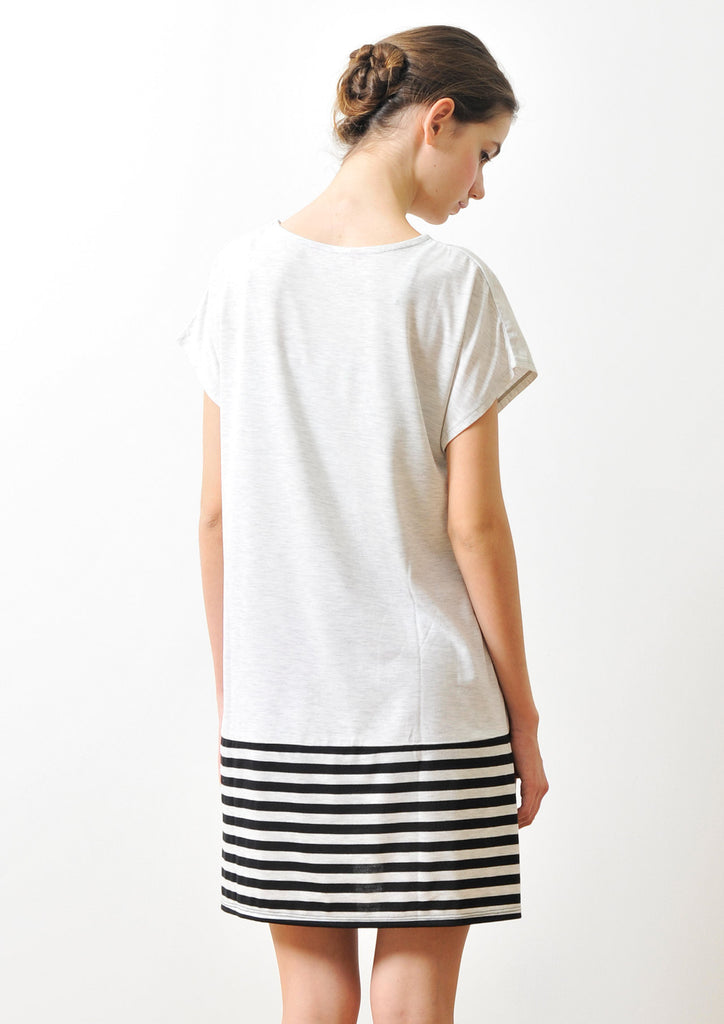 A Line Short Sleeve One-piece B(Bar Des Waldes)