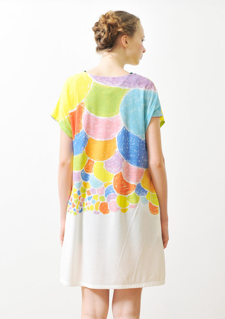 A Line Short Sleeve One-Piece (Endless Balloon)