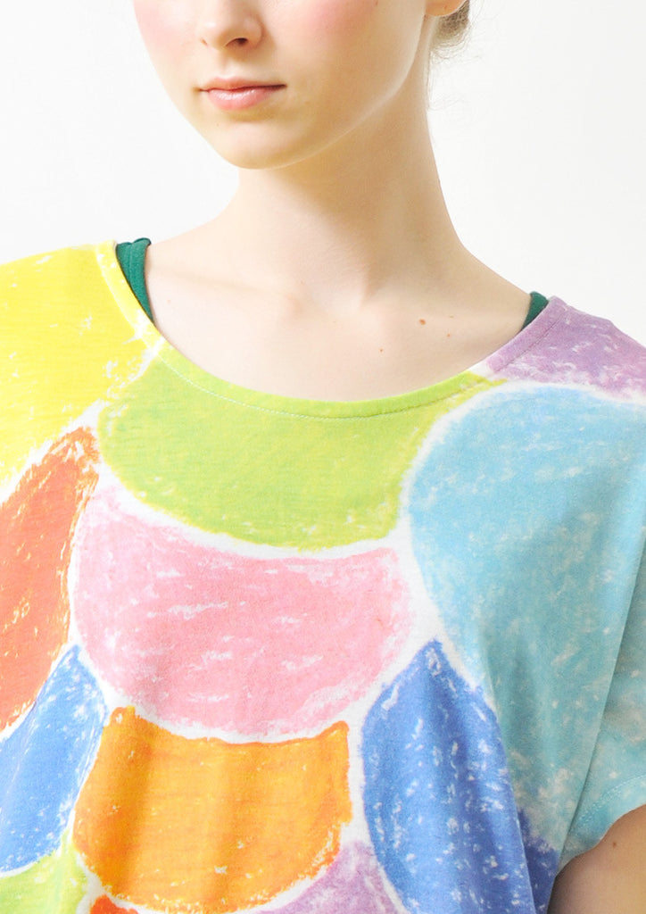 A Line Short Sleeve One-Piece (Endless Balloon)