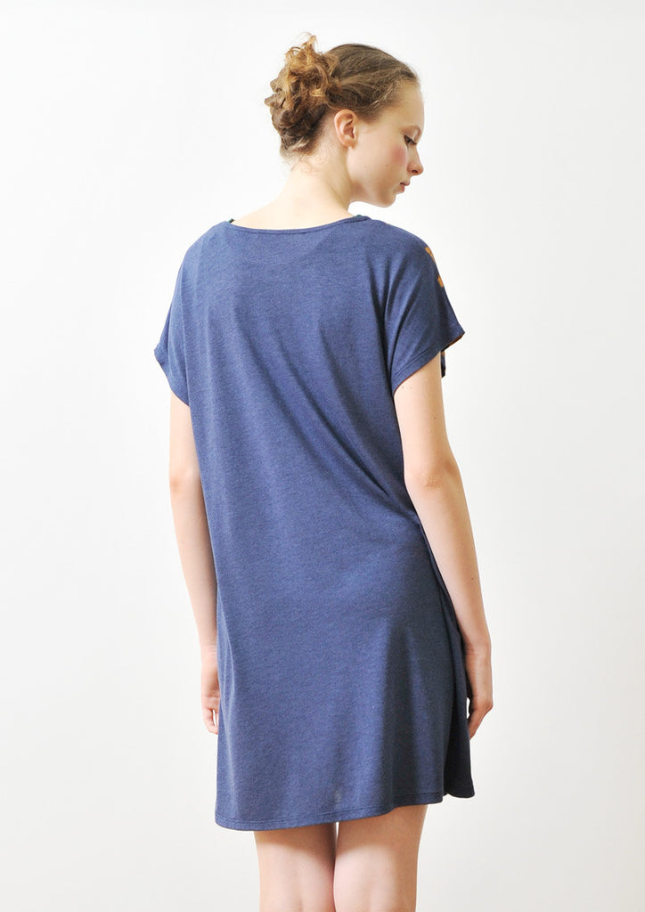 A Line Short Sleeve One-Piece (Bird House)
