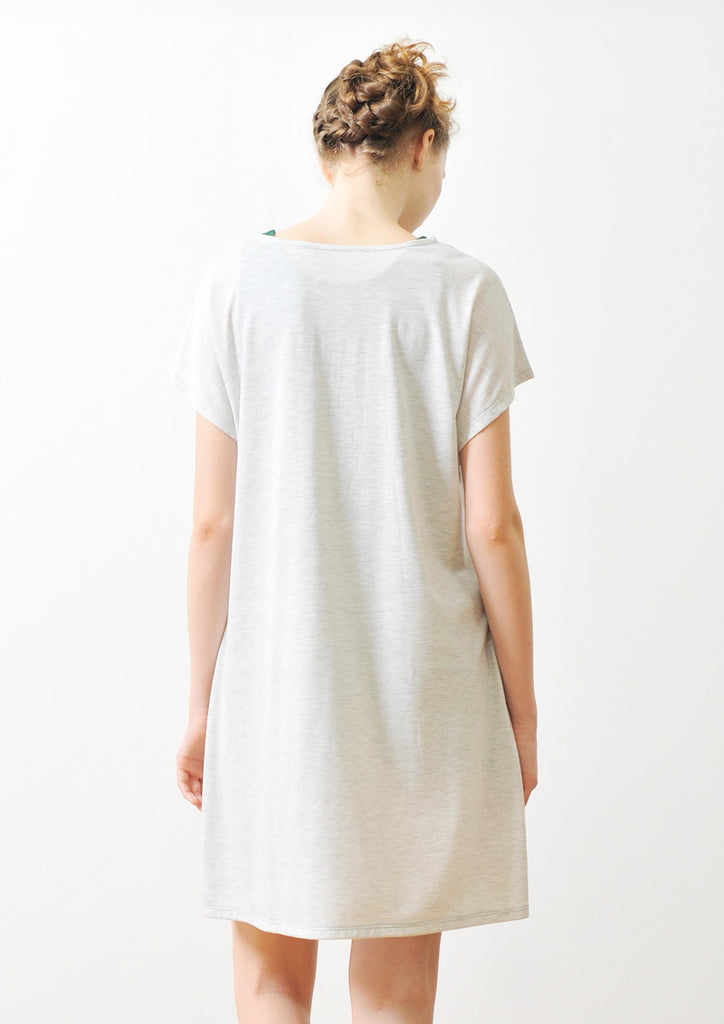 A Line Short Sleeve One-Piece (Geometric Castle)