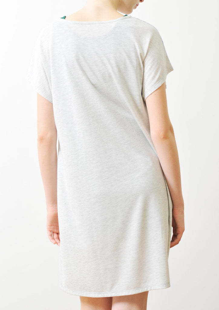 A Line Short Sleeve One-Piece (Geometric Castle)